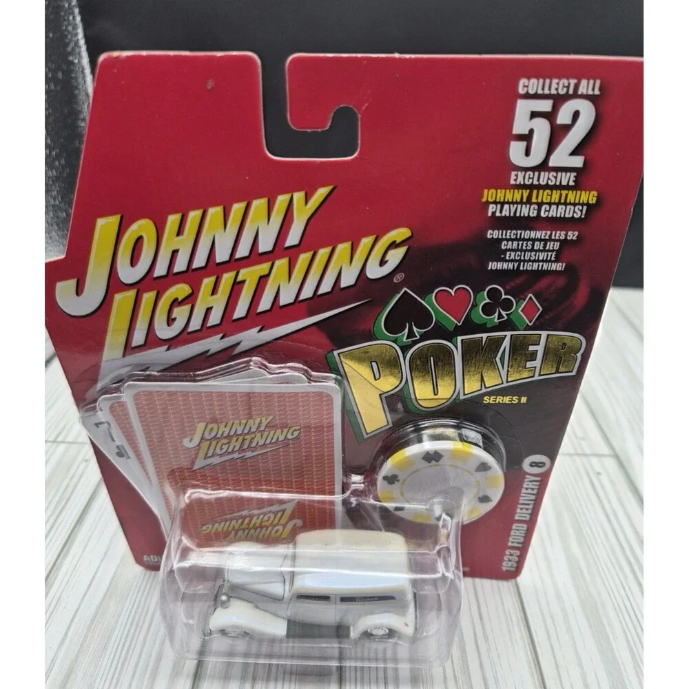 Johnny Lightning Lot 2 1:64 Poker Series 33 Ford Delivery & Chevy Thunder NIP